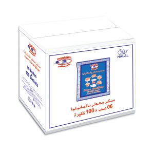 Carton 6 Boites de 100 Sachets - Sucre Vanilline